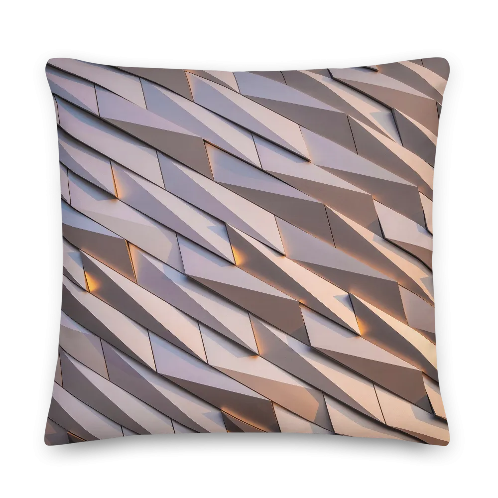 Abstract Metal Square Premium Pillow