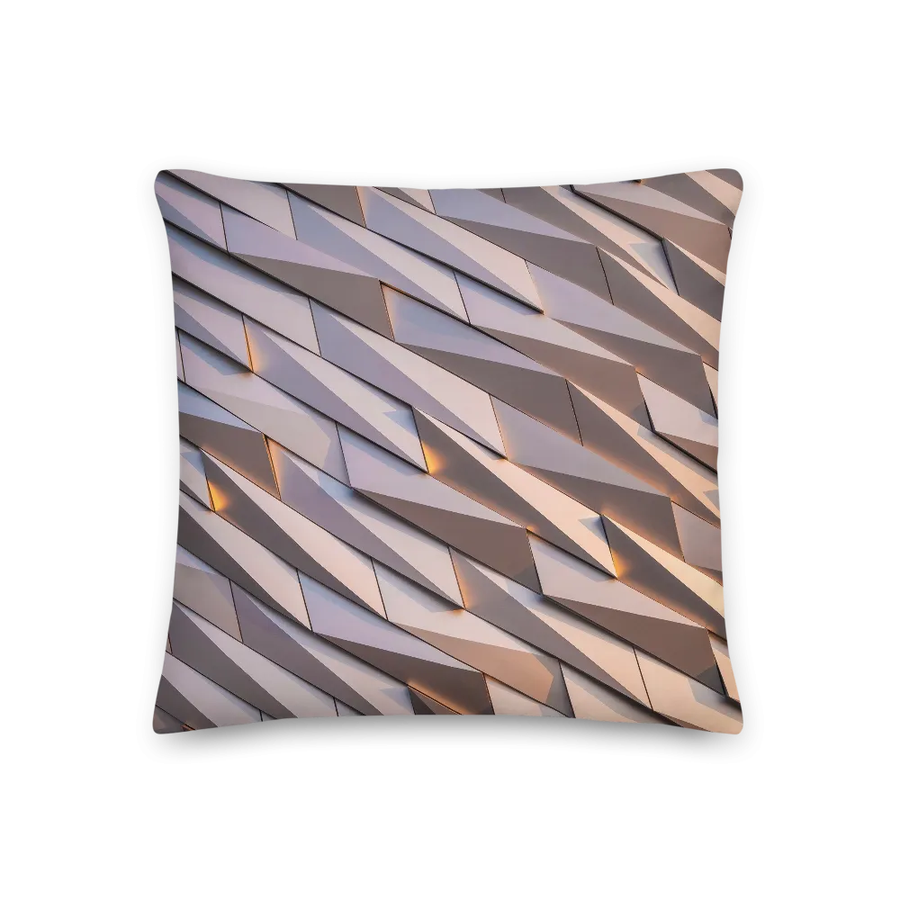 Abstract Metal Square Premium Pillow