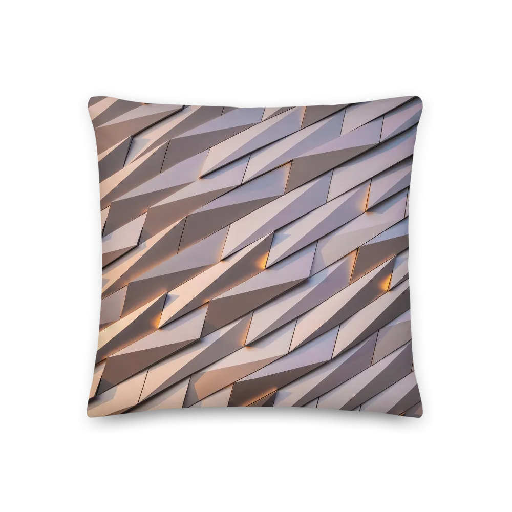 Abstract Metal Square Premium Pillow