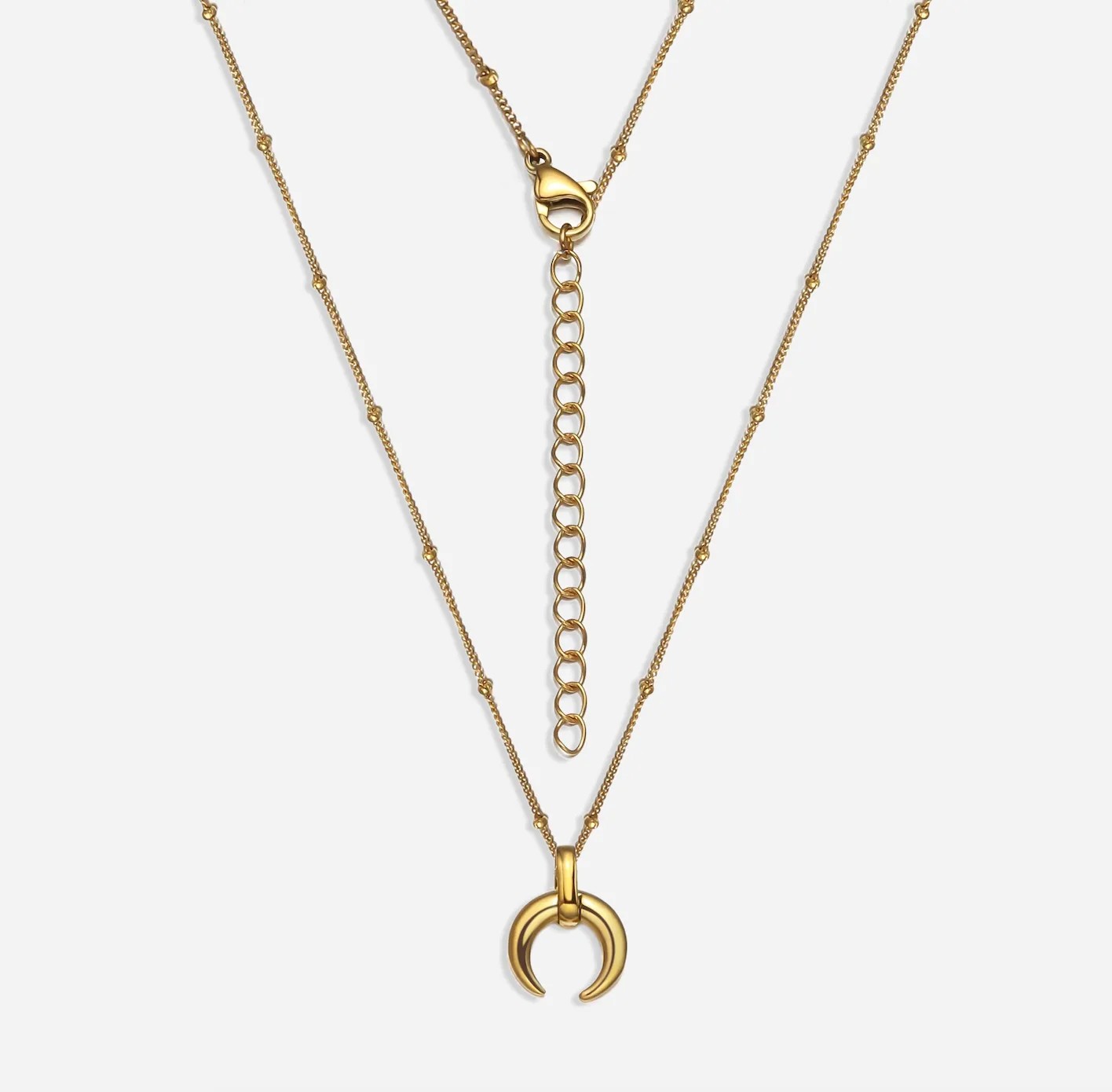 Amy Crescent Horn Necklace