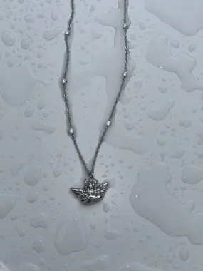 Box of Rain Silver Necklace