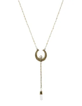 Crescent Moon Charm Necklace