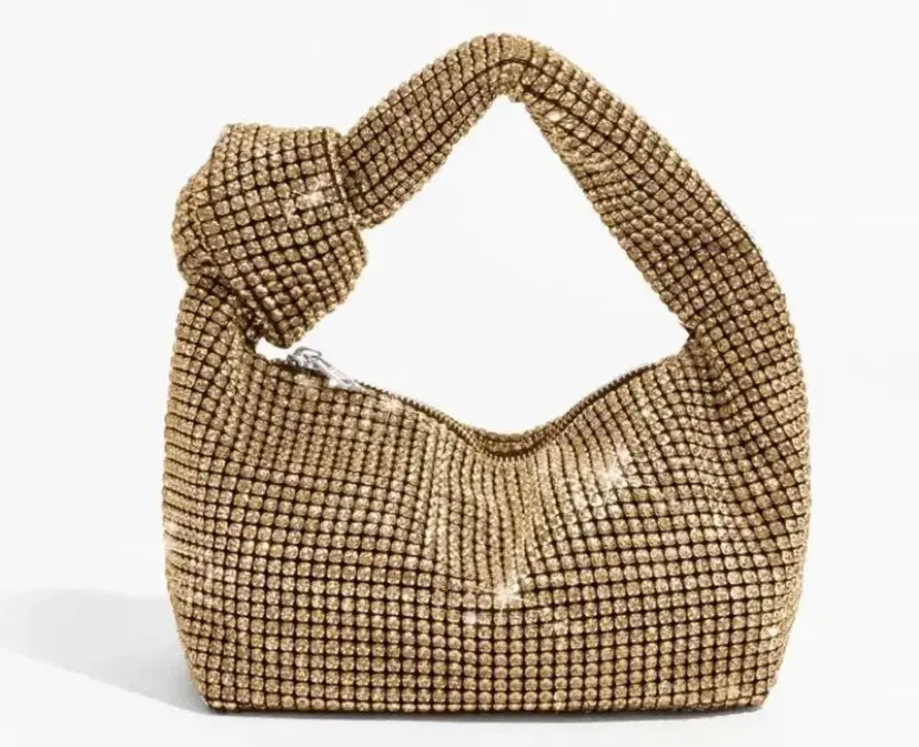 Disco Knot Bag Gold