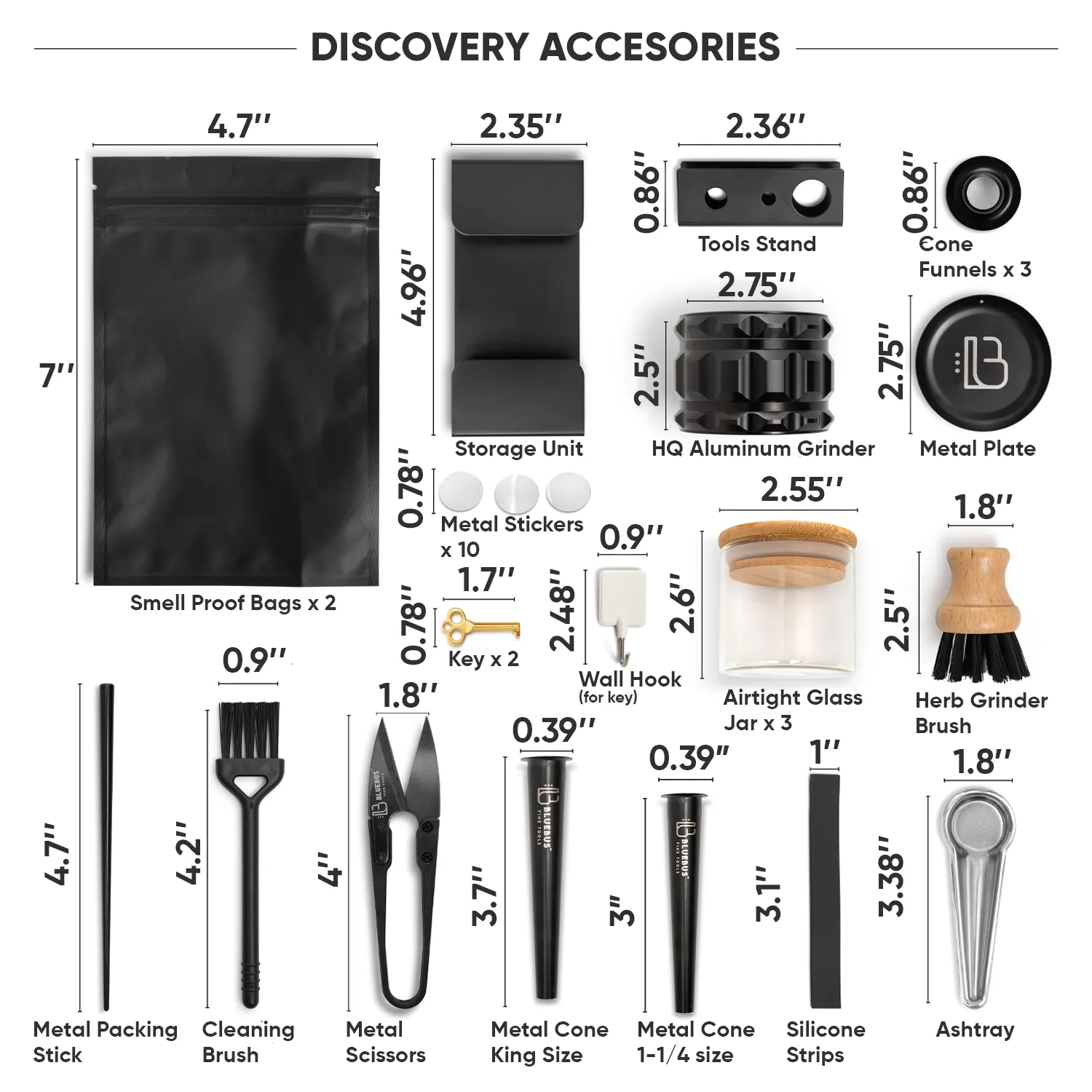 DISCOVERY Storage stash Box Black