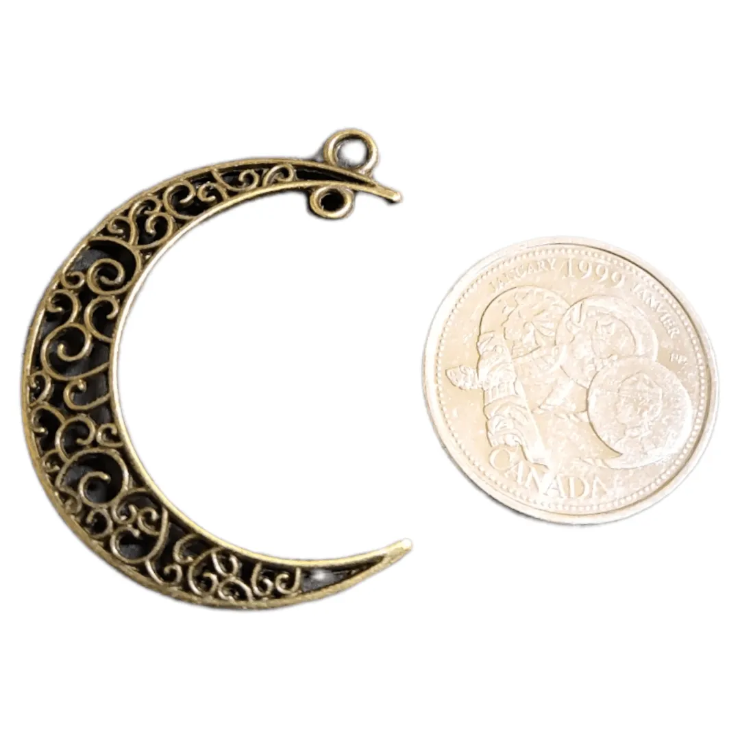 Filigree Crescent Moon