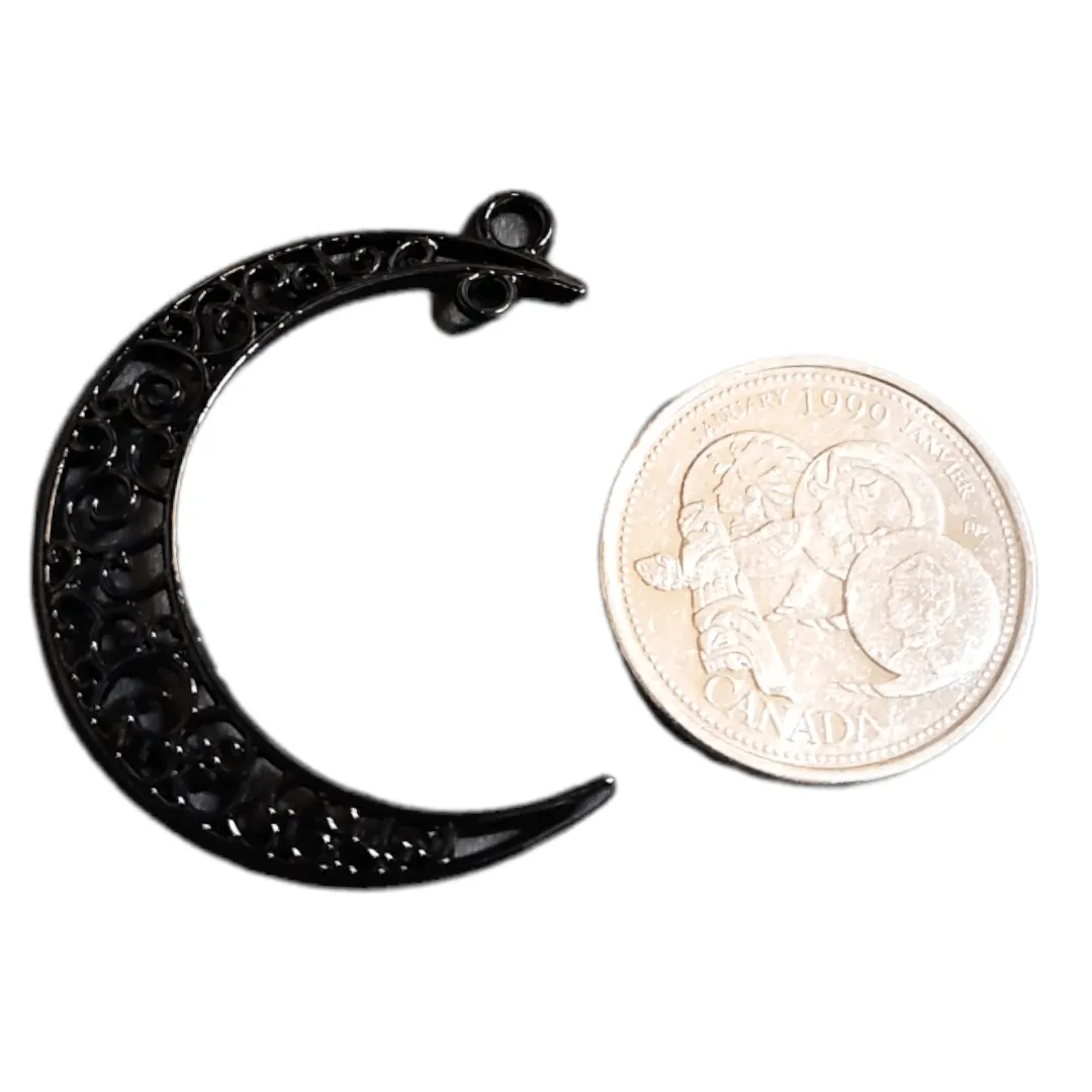 Filigree Crescent Moon