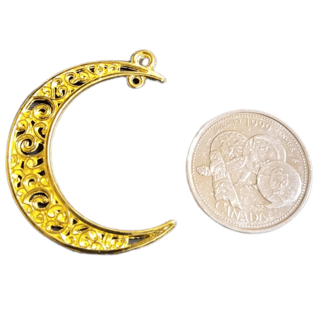 Filigree Crescent Moon