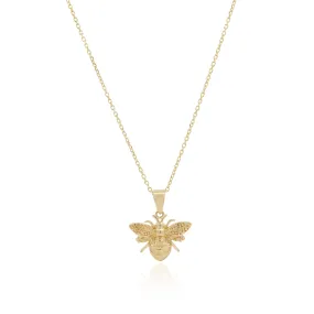 Gold Bee Necklace