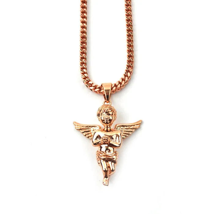 Gold Gods Angel Rose Gold Necklace