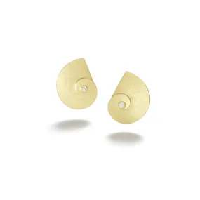 Gold Spiral Earrings