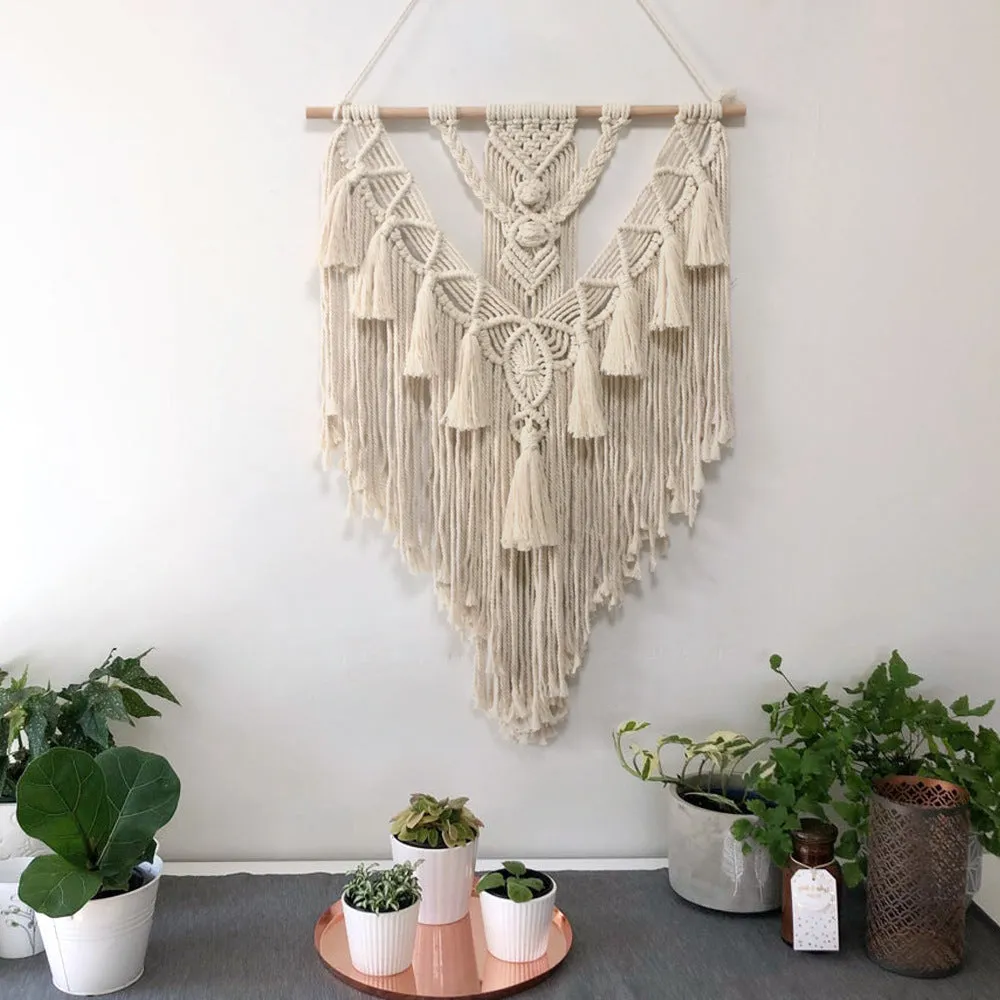 Hand Woven Macrame Wall Hanging Art 5 Different Styles You Choose Crescent Moon Star Wise Owl Handmade Bohemian Decoration Gorgeous Tapestry Hippie Gypsy Home Decor Living Room Bedroom