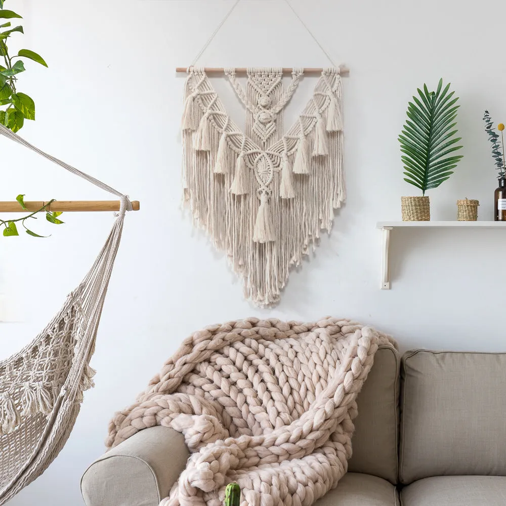 Hand Woven Macrame Wall Hanging Art 5 Different Styles You Choose Crescent Moon Star Wise Owl Handmade Bohemian Decoration Gorgeous Tapestry Hippie Gypsy Home Decor Living Room Bedroom