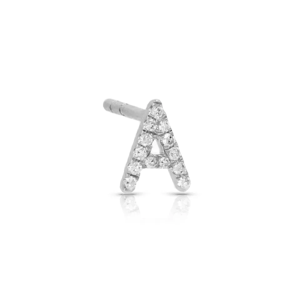 Initial Diamond Stud - Single