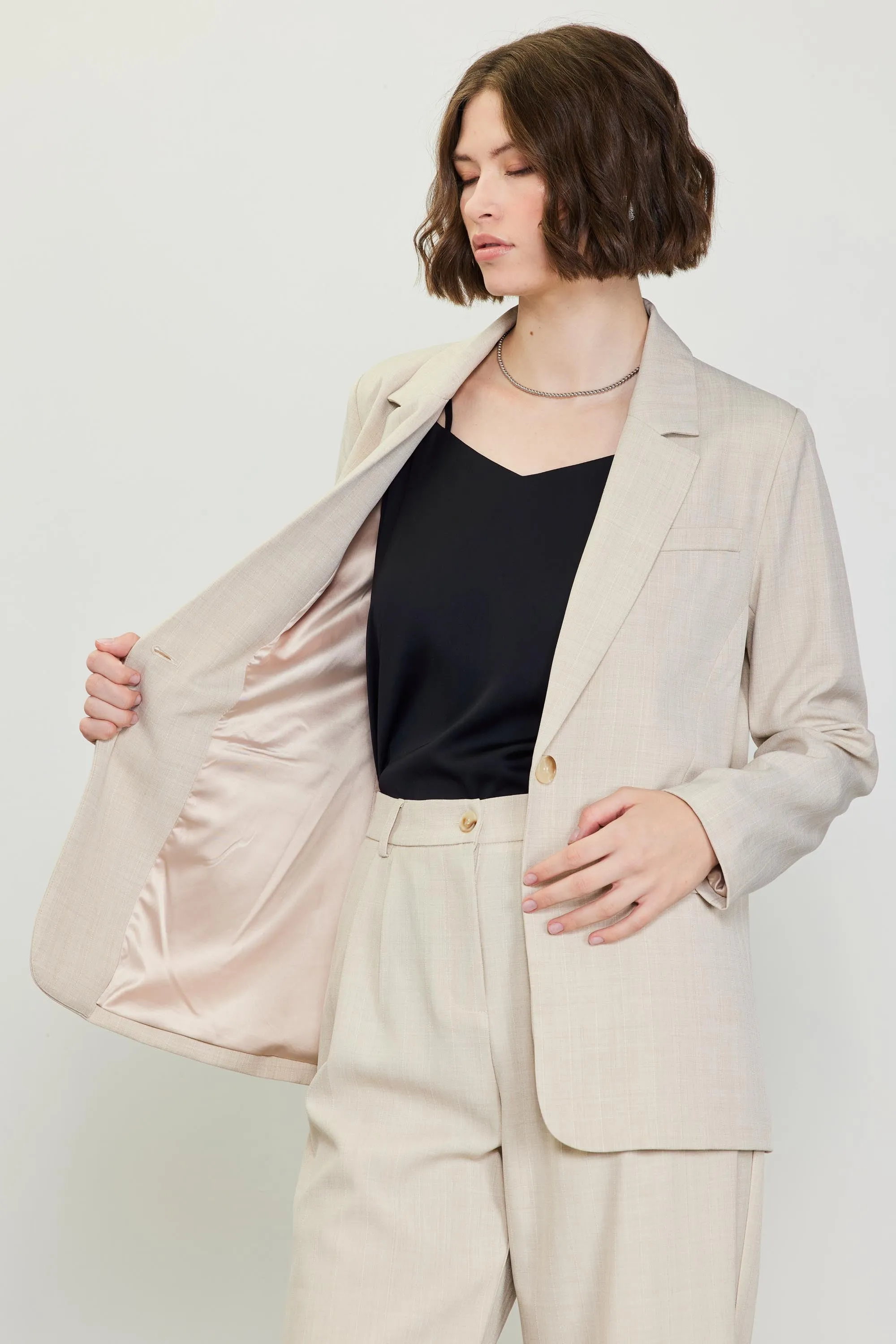 Iris Single Button Blazer