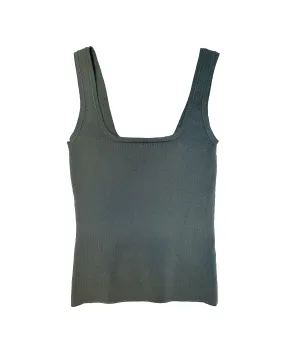 Knit Square Neck Tank (Dill)