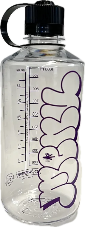 Menu Nalgene 32oz Narrow Mouth - Clear/Black/Purple