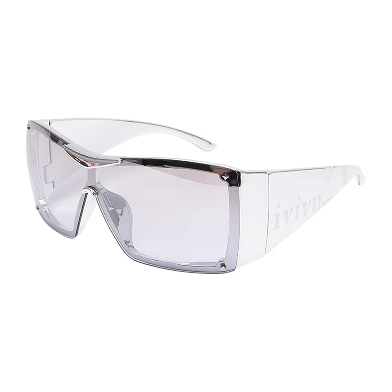 Oversized Square Goggle Sunglasses