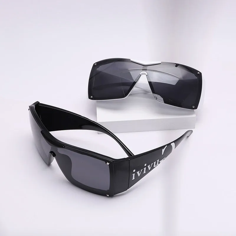 Oversized Square Goggle Sunglasses