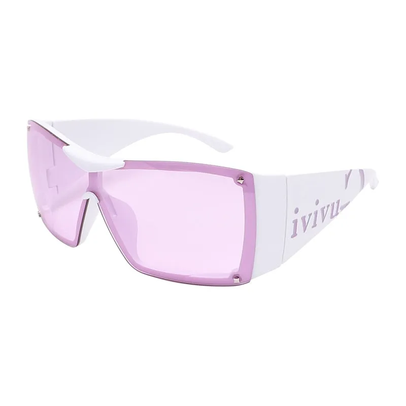 Oversized Square Goggle Sunglasses