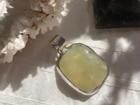 Prehnite Naevia Pendant - Reg. Square