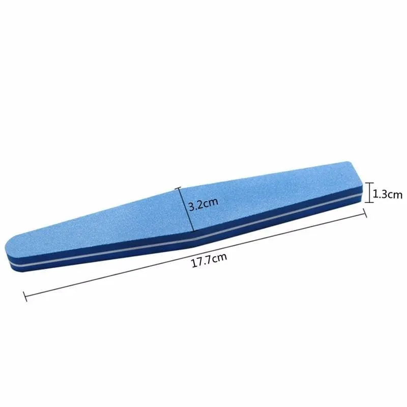 Professional Nail Files 10pcs Buffing Slim Crescent 100/180 Nail Beauty Tools Diamond Spong Block Polissoir Ongles Nail Tool