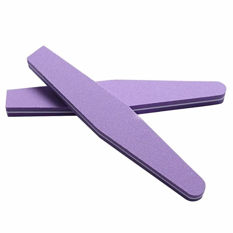 Professional Nail Files 10pcs Buffing Slim Crescent 100/180 Nail Beauty Tools Diamond Spong Block Polissoir Ongles Nail Tool