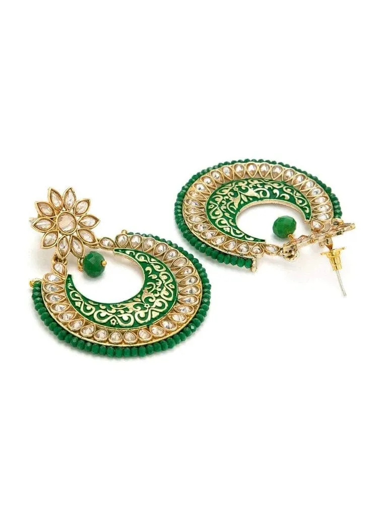 Rubans Gold-Toned Crescent Shaped Chandbalis