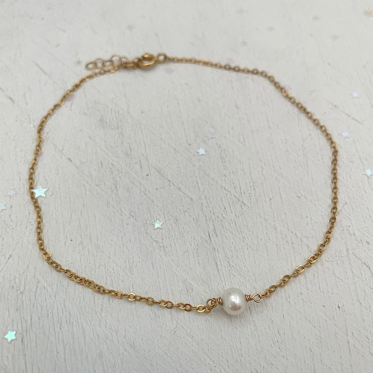 Single Pearl Anklet