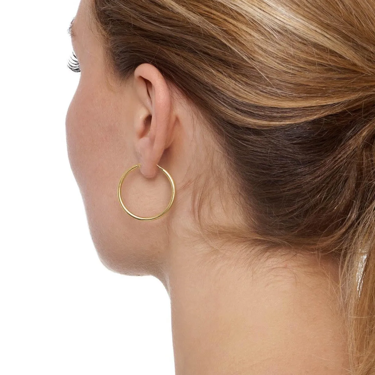 Small   Extra Small 'Chica Latina' Classic Skinny Hoop Earrings