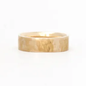 Square 6mm Hammered Band