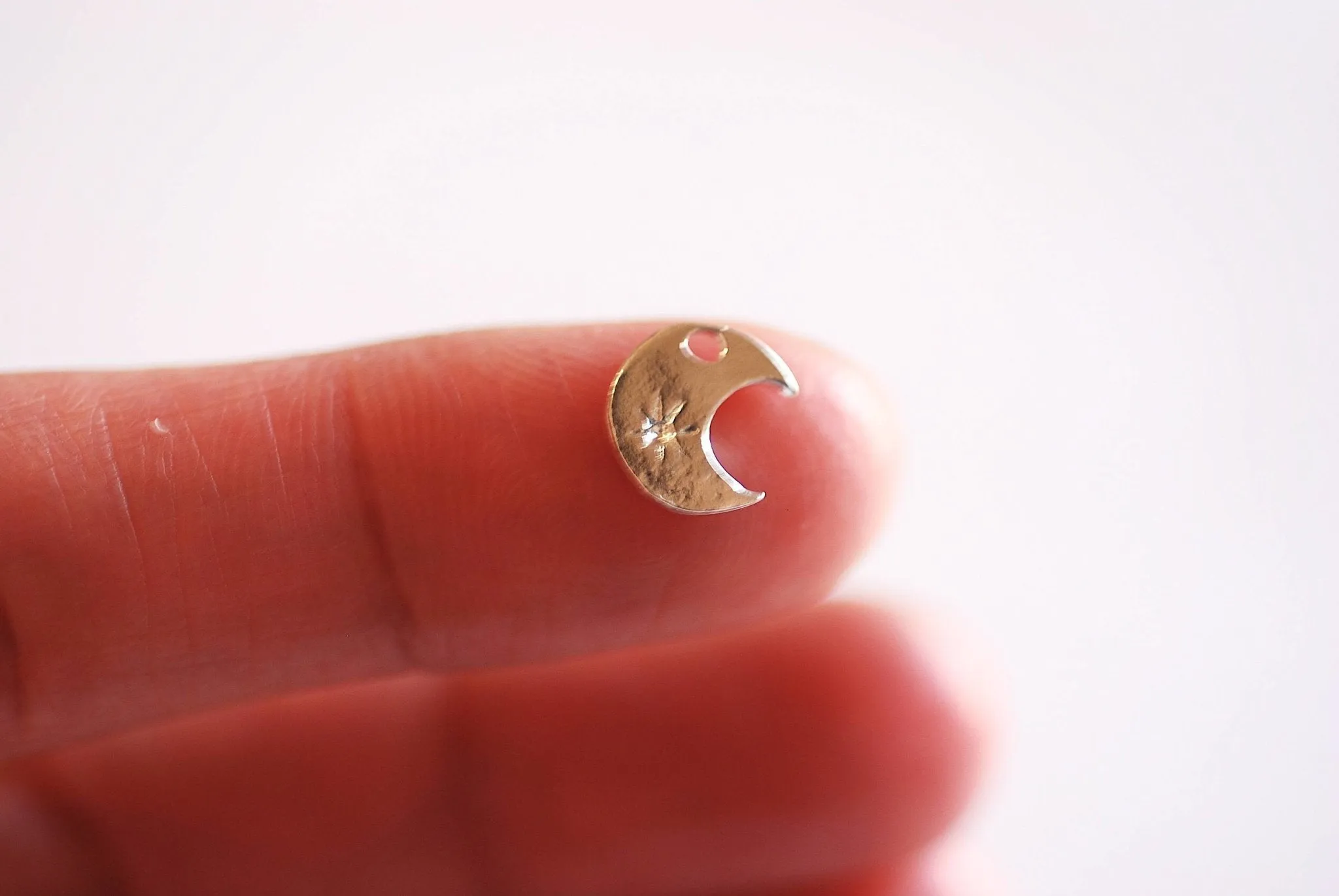 Sterling Silver Wholesale Crescent Moon Charm- 925 Moon Charm, sterling Silver Moon Charm, Silver Half Moon, Celestial Charm, Star,348