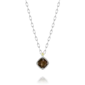 TACORI  Crescent Embrace Smokey Quartz Cushion Pendant  Ref# SN13417